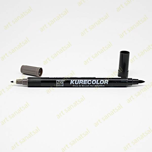 Zig Kurecolor Fine&Brush Manga Fırça Uçlu Marker CNKC-2200 Warm Gray 8 - 1