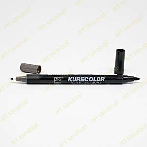 Zig Kurecolor Fine&Brush Manga Fırça Uçlu Marker CNKC-2200 Warm Gray 8 - Zig