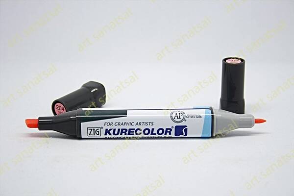 Zig Kurecolor Twin Alkol Bazlı Marker KC-3000 204 Light Carmine - 1