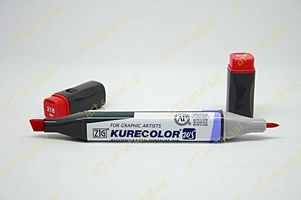 Zig Kurecolor Twin Alkol Bazlı Marker KC-3000 218 Red - 1