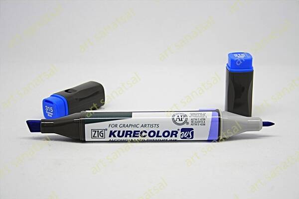 Zig Kurecolor Twin Alkol Bazlı Marker KC-3000 315 Persian Blue - 1