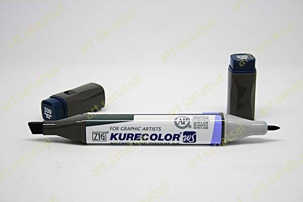 Zig Kurecolor Twin Alkol Bazlı Marker KC-3000 339 Peacock Blue - 1