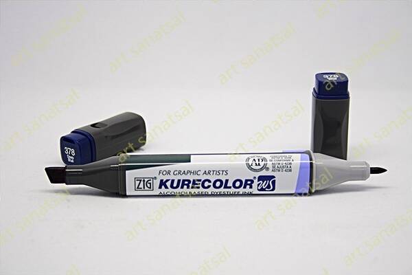 Zig Kurecolor Twin Alkol Bazlı Marker KC-3000 378 Deep Blue - 1