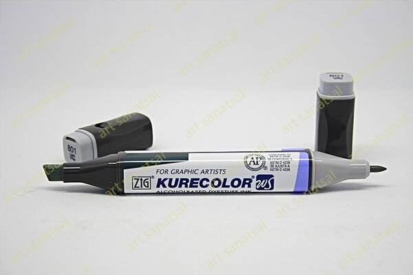 Zig Kurecolor Twin Alkol Bazlı Marker KC-3000 801 Light Gray - 1