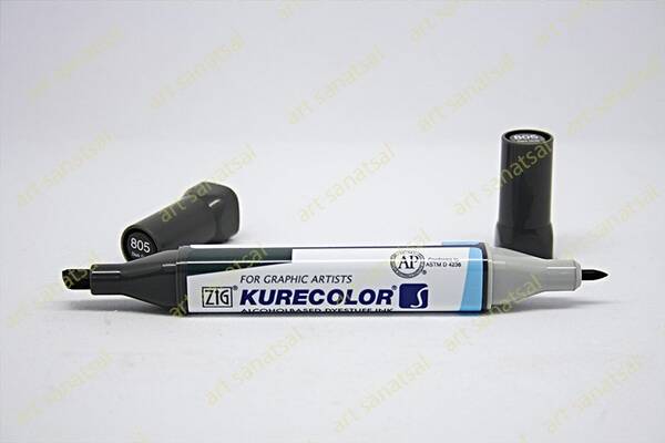 Zig Kurecolor Twin Alkol Bazlı Marker KC-3000 805 Dark Gray - 1