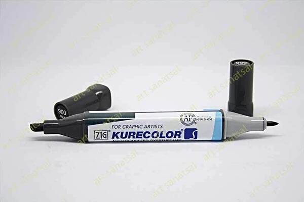 Zig Kurecolor Twin Alkol Bazlı Marker KC-3000 900 Black - 1