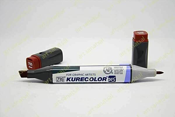 Zig Kurecolor Twin Alkol Bazlı Marker KC-3000 705 Brown - 1