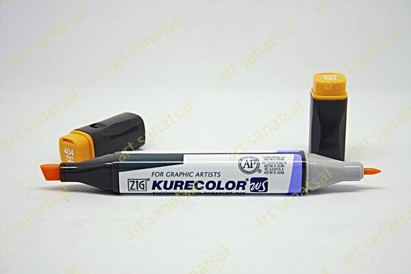 Zig Kurecolor Twin Alkol Bazlı Marker KC-3000 404 Bight Yellow - 1