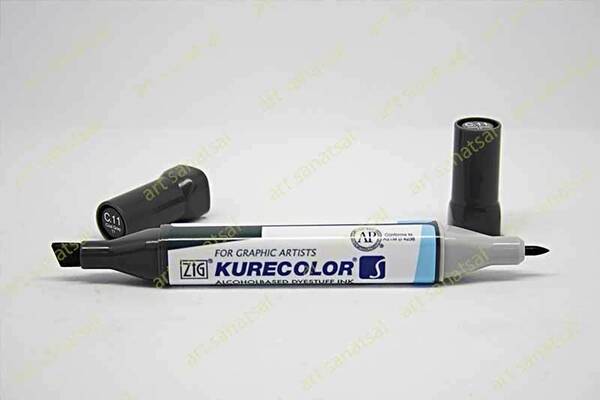 Zig Kurecolor Twin Alkol Bazlı Marker KC-3000 011 Cool Gray - 1