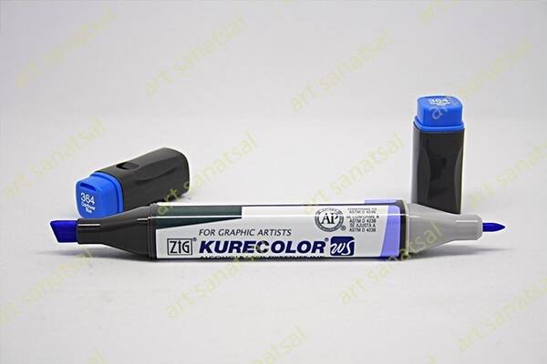 Zig Kurecolor Twin Alkol Bazlı Marker KC-3000 364 Cornflower Blue - 1