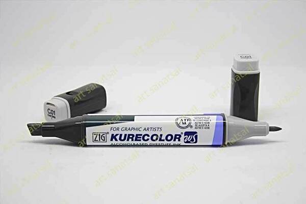 Zig Kurecolor Twin Alkol Bazlı Marker KC-3000 001 Cool Gray