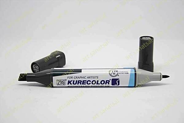 Zig Kurecolor Twin Alkol Bazlı Marker KC-3000 010 Cool Gray - 1