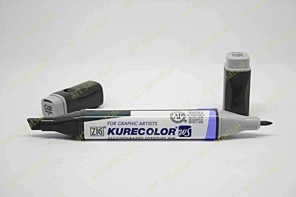 Zig Kurecolor Twin Alkol Bazlı Marker KC-3000 002 Cool Gray