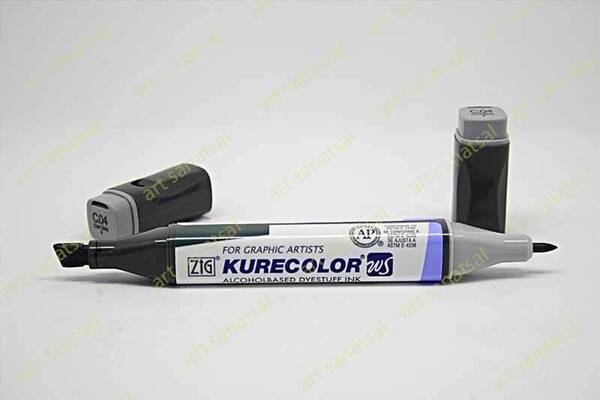 Zig Kurecolor Twin Alkol Bazlı Marker KC-3000 004 Cool Gray - 1