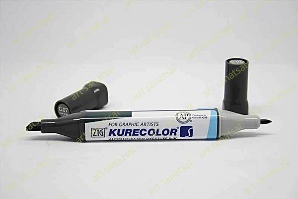 Zig Kurecolor Twin Alkol Bazlı Marker KC-3000 007 Cool Gray - 1