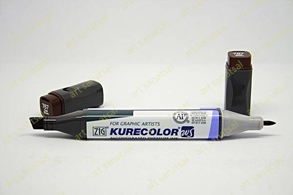 Zig Kurecolor Twin Alkol Bazlı Marker KC-3000 767 Dark Brown - 1