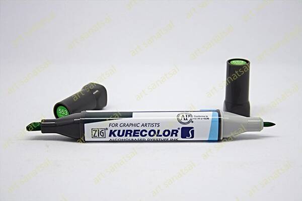 Zig Kurecolor Twin Alkol Bazlı Marker KC-3000 553 Emerald Green - 1