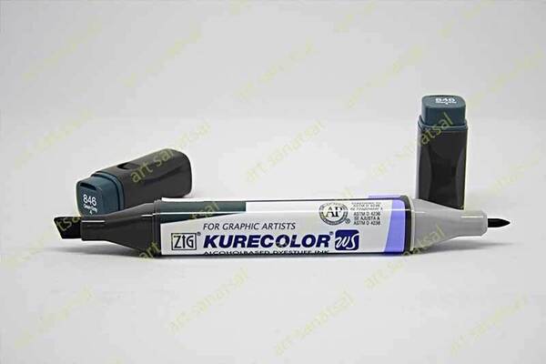 Zig Kurecolor Twin Alkol Bazlı Marker KC-3000 846 Green Gray - 1