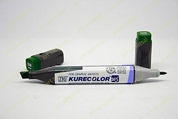 Zig Kurecolor Twin Alkol Bazlı Marker KC-3000 508 Green - 1