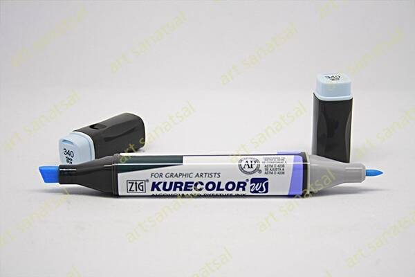 Zig Kurecolor Twin Alkol Bazlı Marker KC-3000 340 Haze Blue - 1