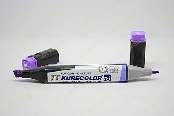 Zig Kurecolor Twin Alkol Bazlı Marker KC-3000 634 Light Violet - 1