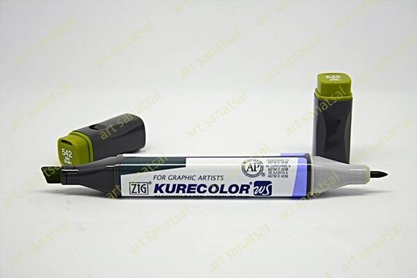 Zig Kurecolor Twin Alkol Bazlı Marker KC-3000 542 Mid Green - 1