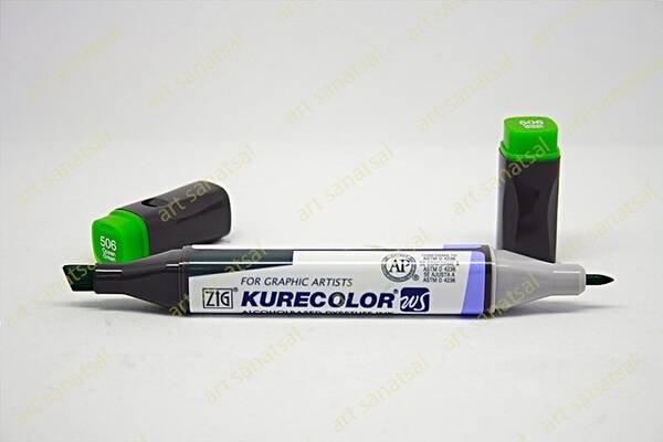 Zig Kurecolor Twin Alkol Bazlı Marker KC-3000 506 Ocean Green - 1