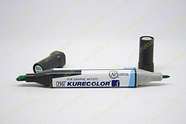 Zig Kurecolor Twin Alkol Bazlı Marker KC-3000 531 Pale Aqua - 1