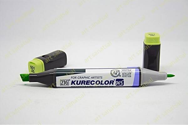 Zig Kurecolor Twin Alkol Bazlı Marker KC-3000 502 Pale Green - 1