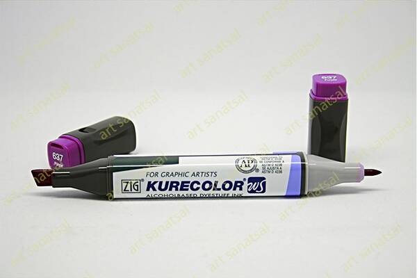 Zig Kurecolor Twin Alkol Bazlı Marker KC-3000 637 Purple - 1