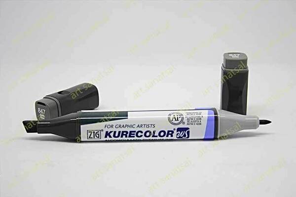 Zig Kurecolor Twin Alkol Bazlı Marker KC-3000 847 Slate Gray - 1