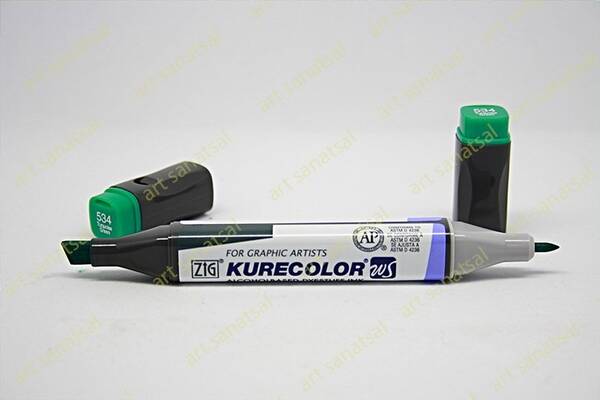 Zig Kurecolor Twin Alkol Bazlı Marker KC-3000 534 Turquoise Green - 1