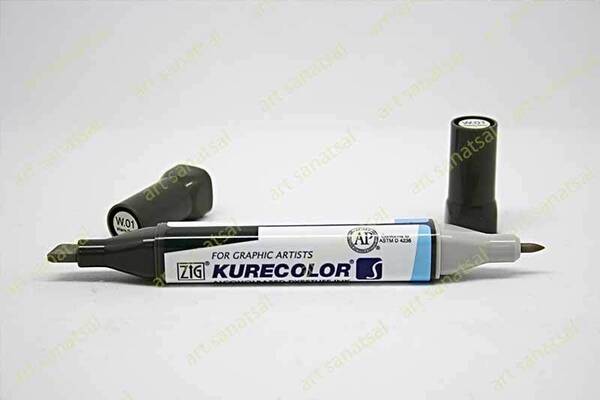 Zig Kurecolor Twin Alkol Bazlı Marker KC-3000 001 Warm Gray - 1