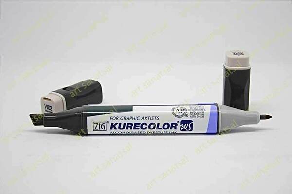 Zig Kurecolor Twin Alkol Bazlı Marker KC-3000 002 Warm Gray - 1