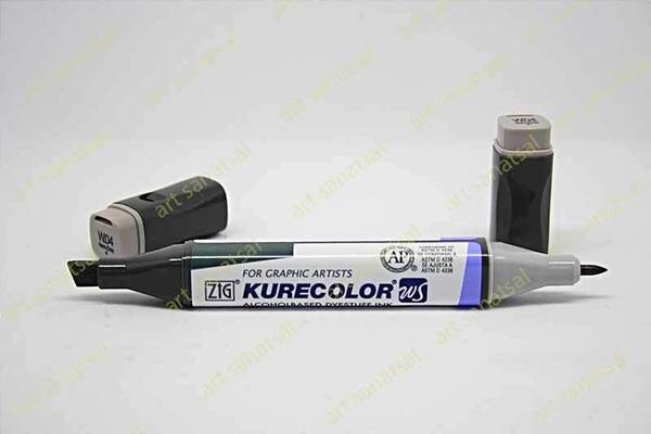 Zig Kurecolor Twin Alkol Bazlı Marker KC-3000 004 Warm Gray - 1