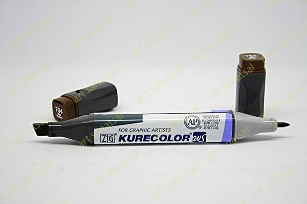 Zig Kurecolor Twin Alkol Bazlı Marker KC-3000N 764 Mid Brown - 1