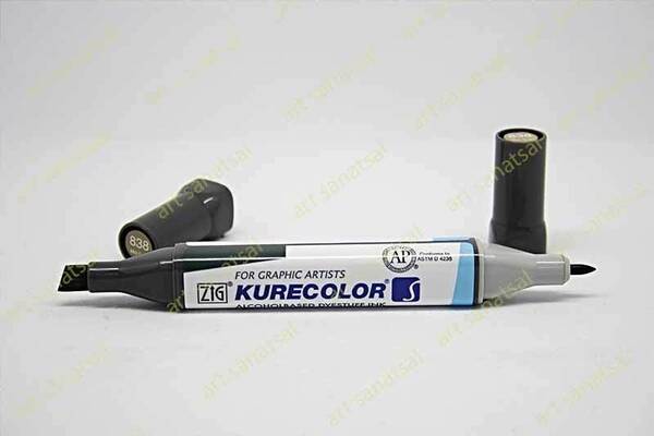 Zig Kurecolor Twin Alkol Bazlı Marker KC-3000N 839 Mid Gray - 1