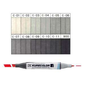 Zig Kurecolor Twin Alkol Bazlı Marker S KC-3000/12B8 Cool Gray Colors - Thumbnail