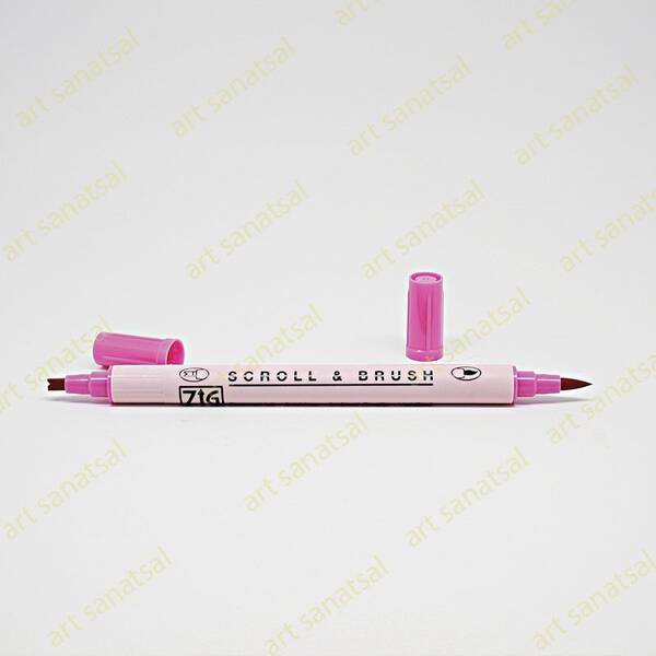 Zig Scroll&Brush Ms-5000 Pure Pink - 1