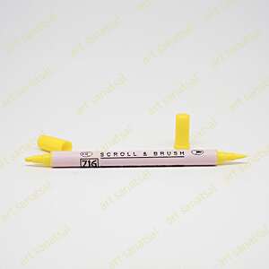 Zig - Zig Scroll&Brush Ms-5000 Pure Yellow