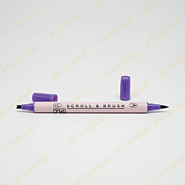 Zig Scroll&Brush Ms-5000 P.Violet